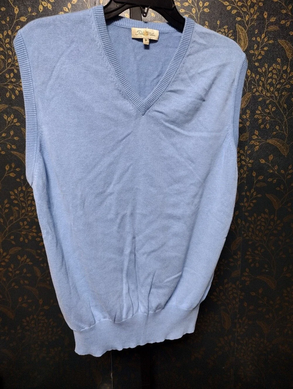 Peter Millar Light Blue V-Neck Knit Vest